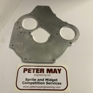 MG Midget and Austin Healey Sprite alloy engine backplate