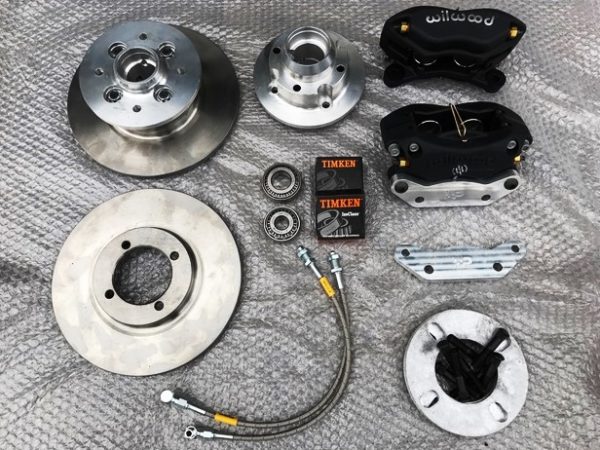  MG Midget and Austin Healey Sprite 9" front brake conversion kit with alloy hubs